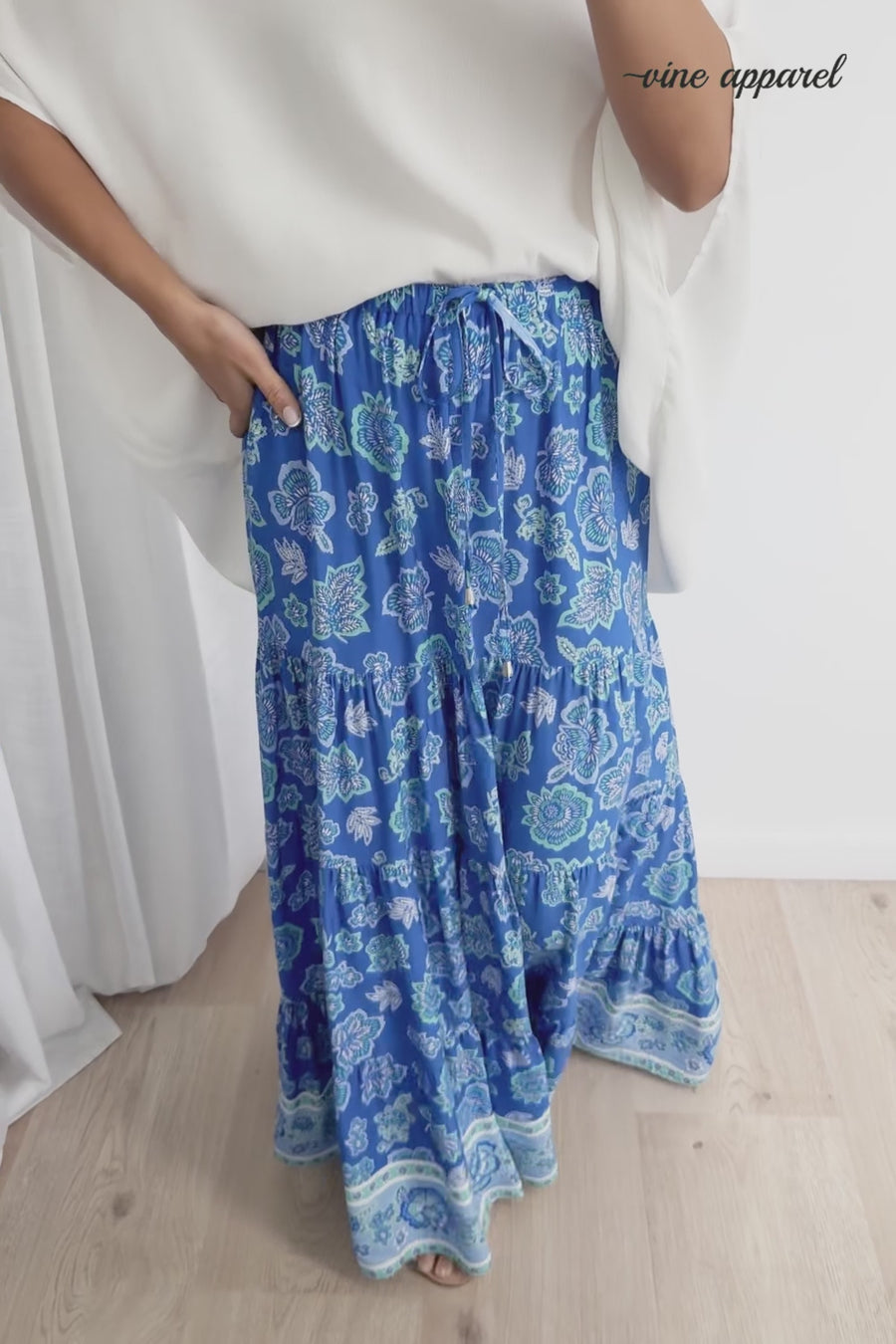 Blue Boho Floral