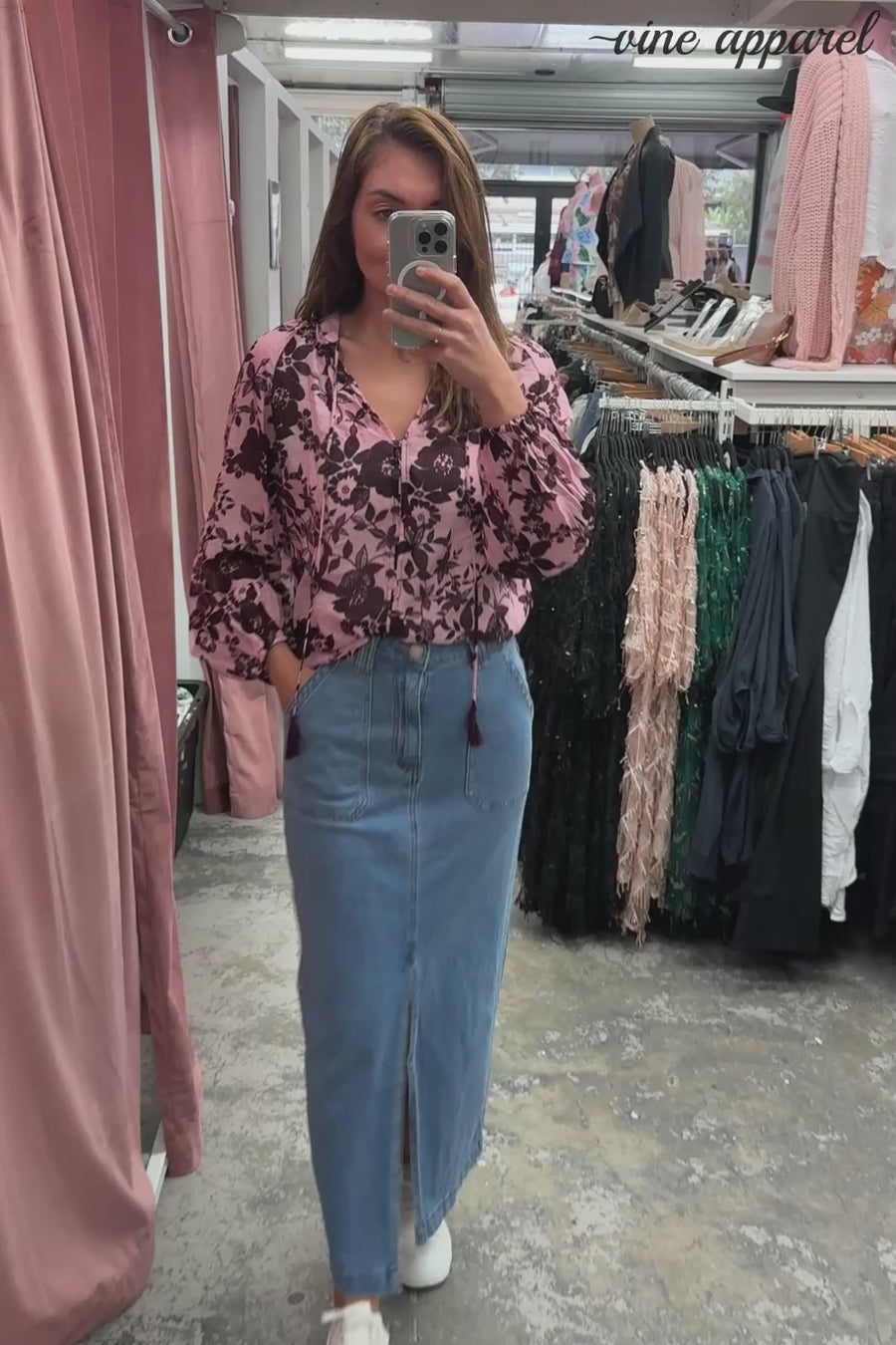 Pink Wine Floral