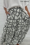 White Black Swirl