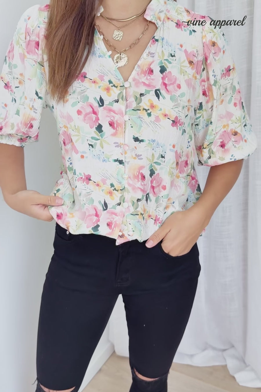 Pink Watercolour Floral