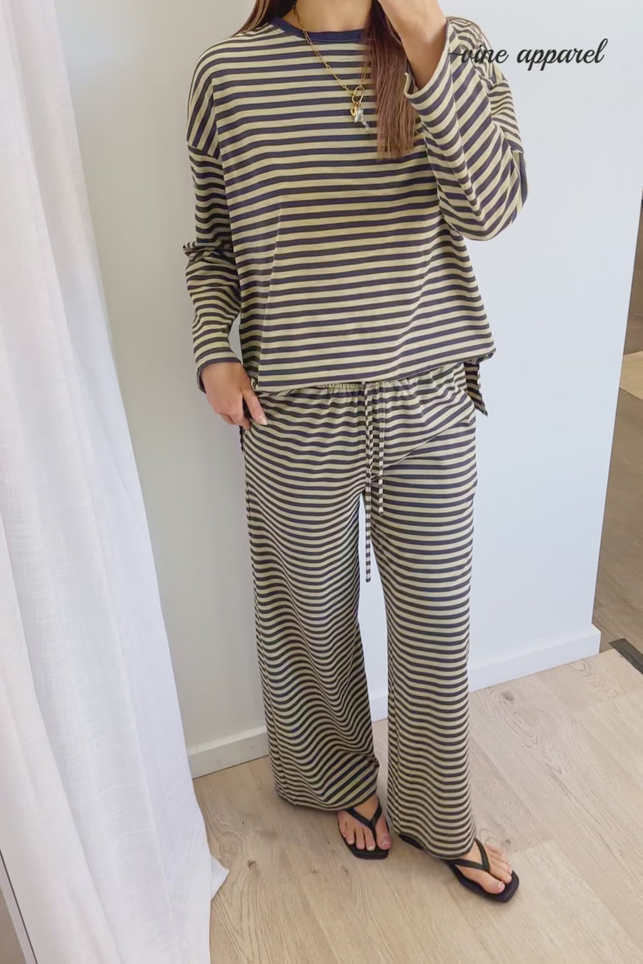 Washed yellow Stripe