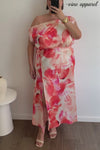 Coral Pink Floral