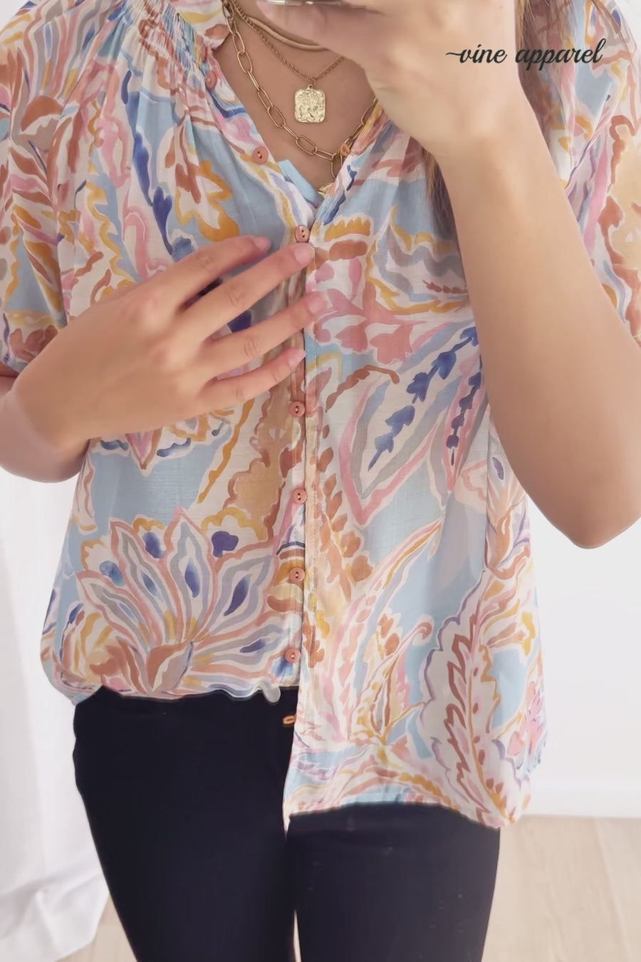Blue Abstract Paisley