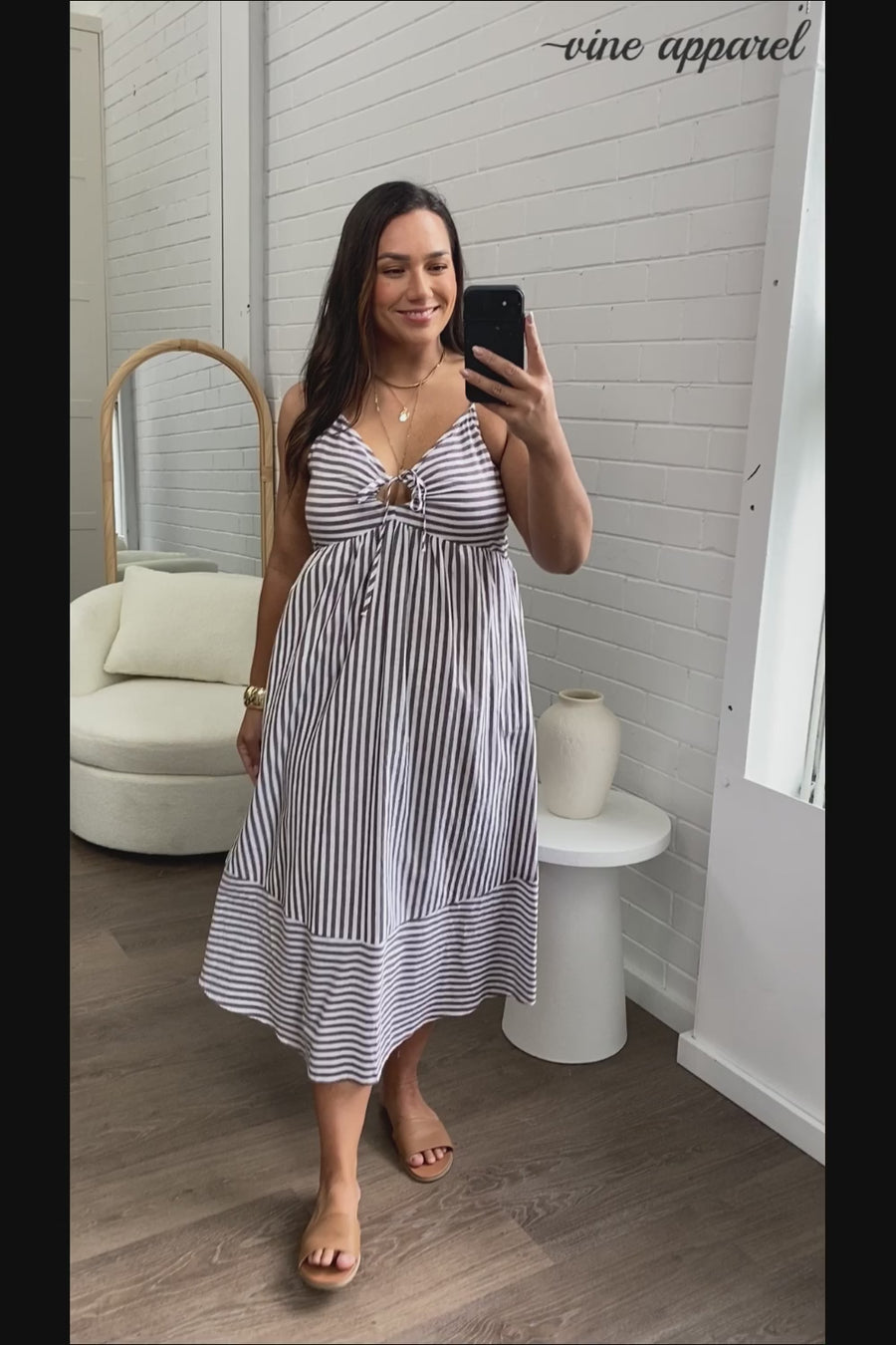 Slate White Stripe