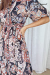 Chocolate Floral Paisley