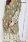 Piper Lane Dress - Khaki Boho