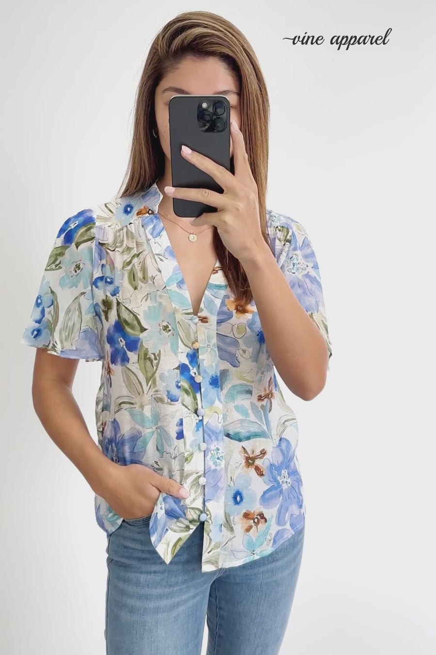 Blue Multi Floral