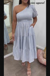 Blue White Stripe