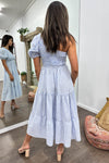 Blue White Stripe