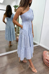 Blue White Stripe