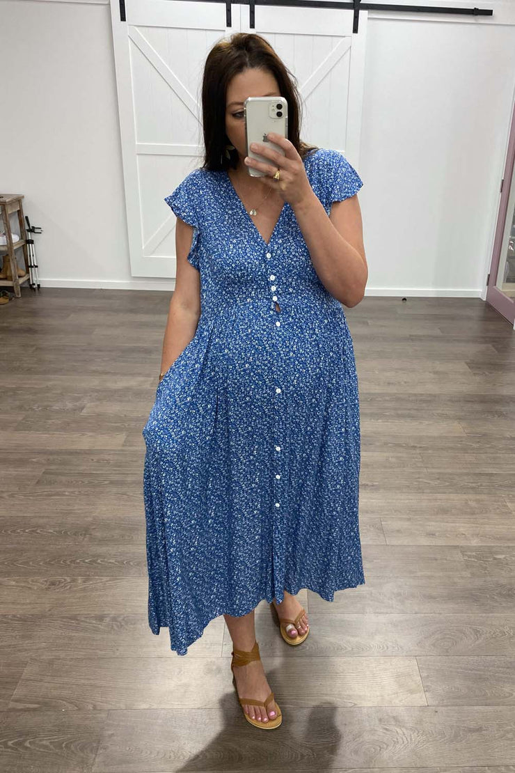 Blue Ditsy Floral