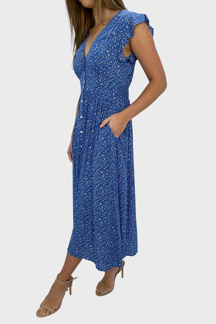 Blue Ditsy Floral