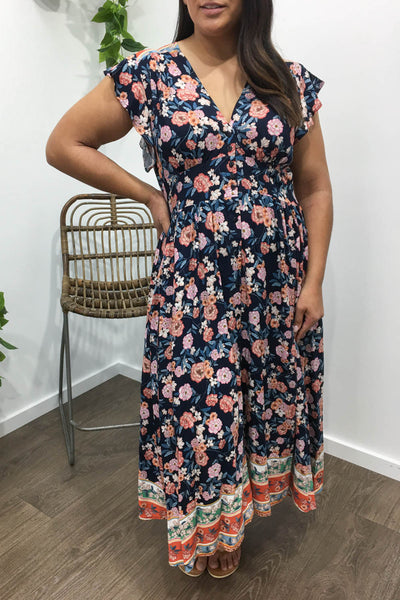Navy Floral