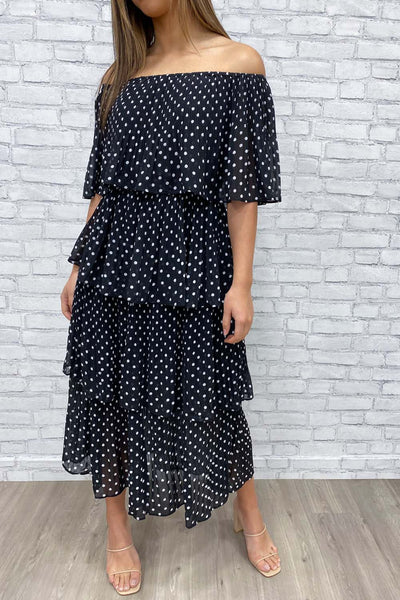 Black Polka Dot