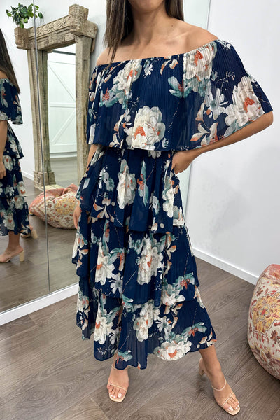 Navy Floral