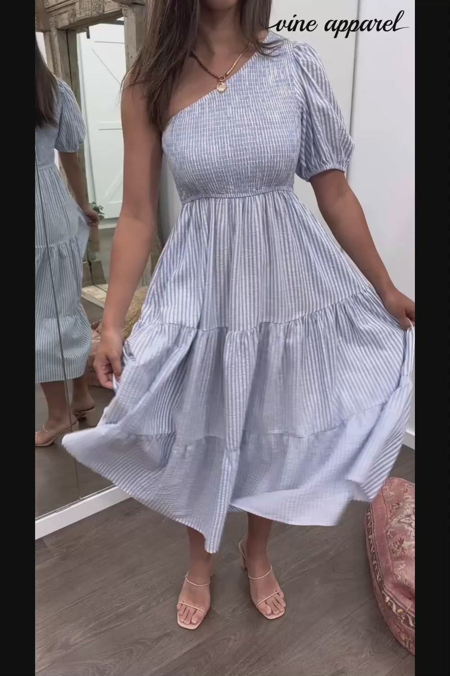 Blue White Stripe